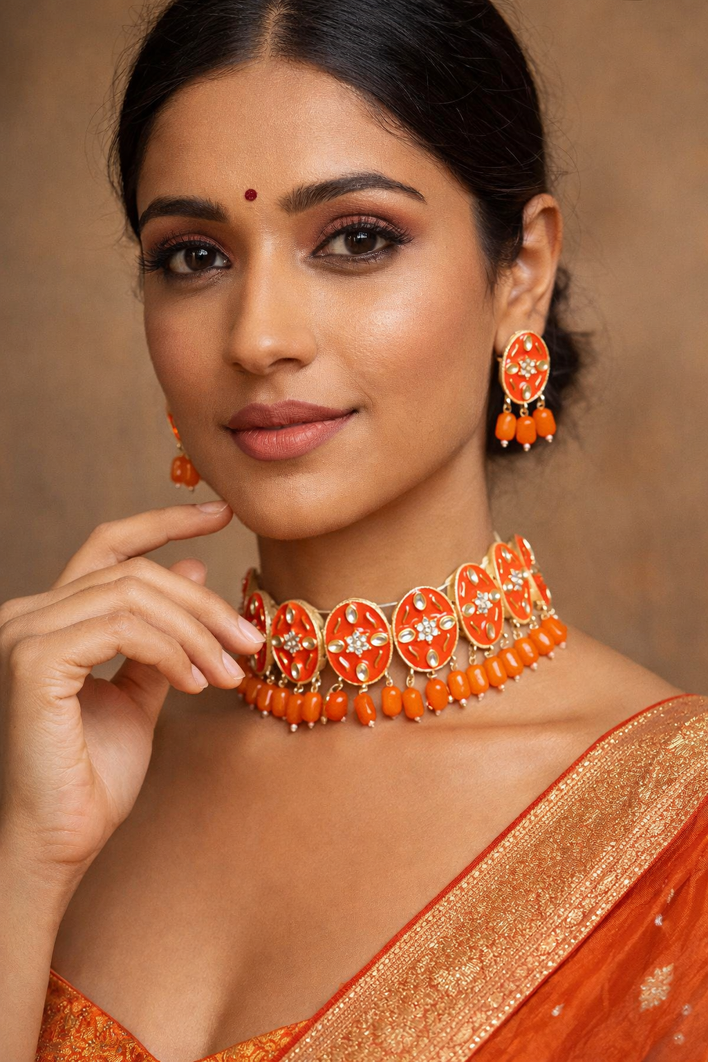 Enamel Statement Choker Set