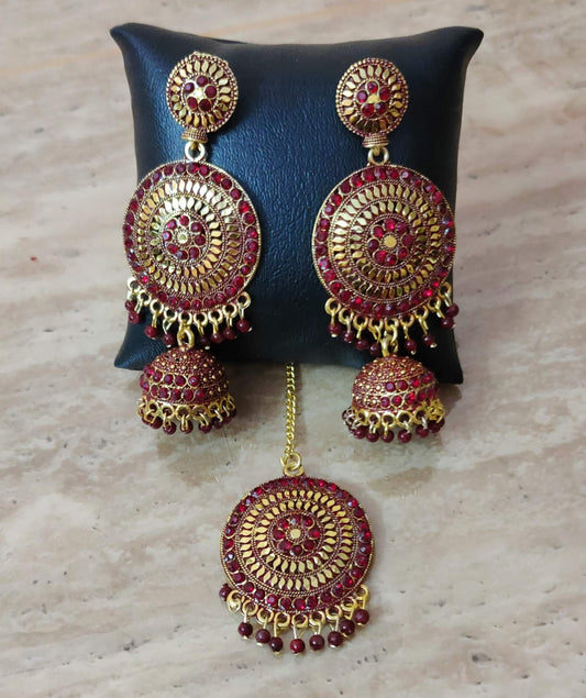 Royal Chandrika Jhumka Set