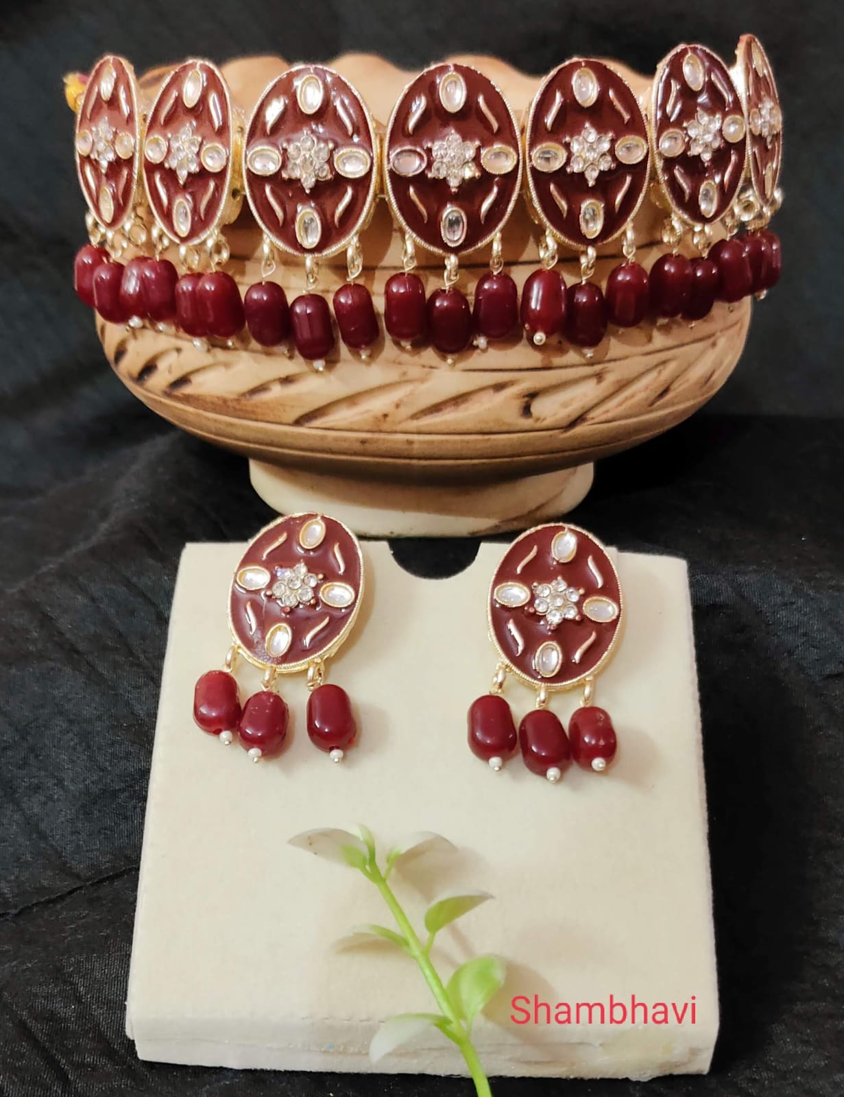 Enamel Statement Choker Set