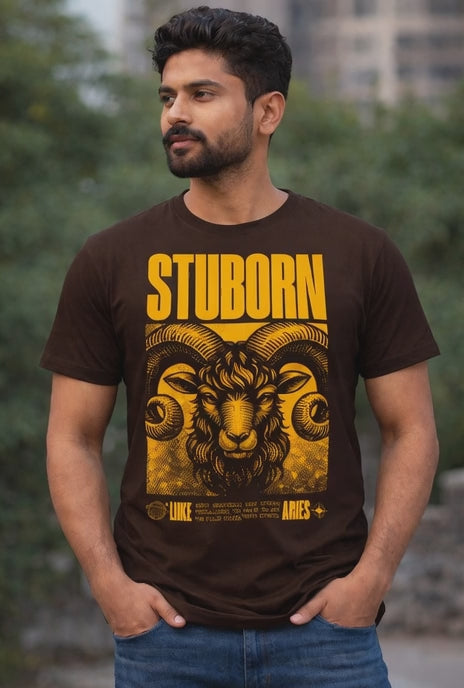 Stubborn Aries Graphic T-Shirt